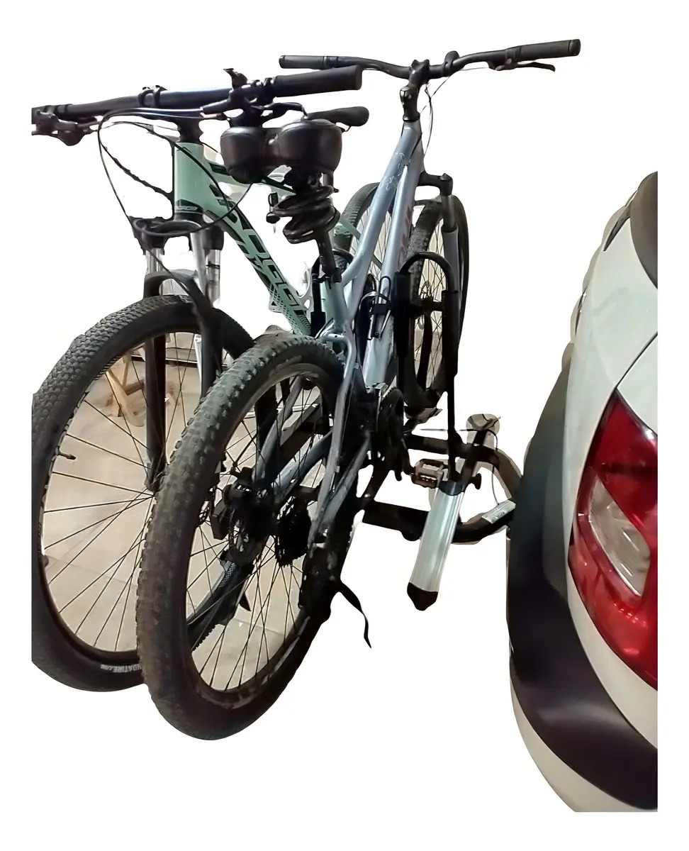Suporte de Bicicletas Engate Metallini Plataforma 3 Bikes Alumínio LED 2