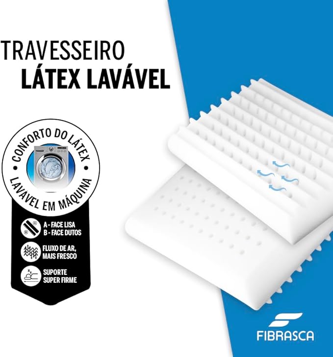 Travesseiro Látex Lavável New Performance 2