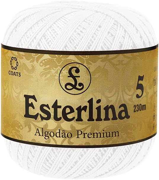 Linha para Crochê Premium Esterlina 5 1