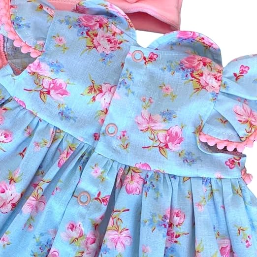 Vestido de Bebê Menina Floral Luxo 4