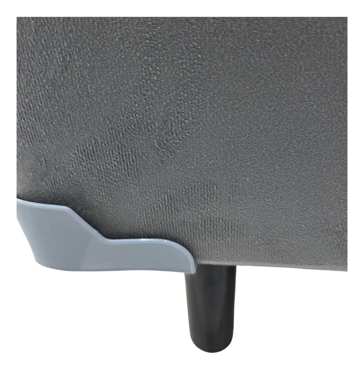 Cama Box Baú Casal Suede Cinza 3