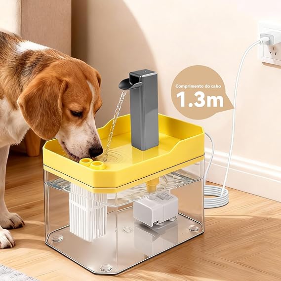Fonte de Água para Gato com Filtro 1,5 L 4