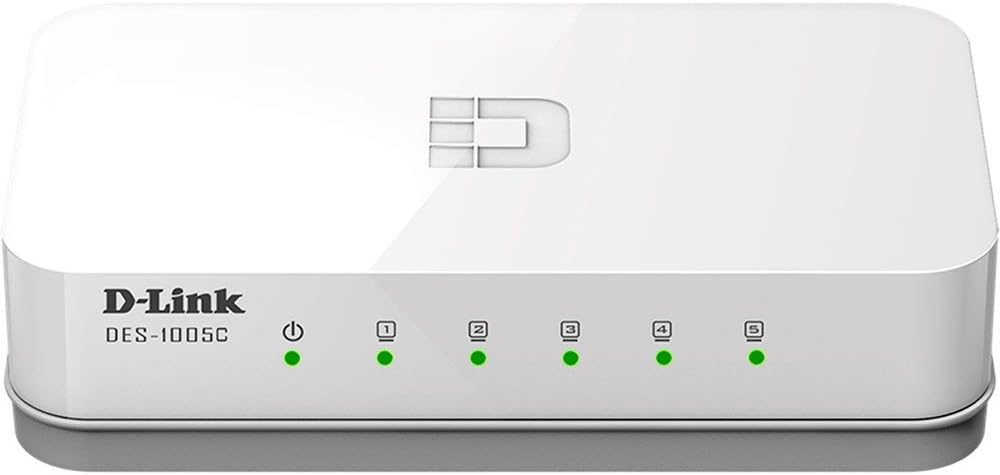 Switch Fast-Ethernet 5 Portas D-Link 1