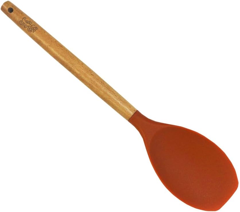 Colher Espátula de Silicone com Cabo em Madeira de Faia Fracalanza 1