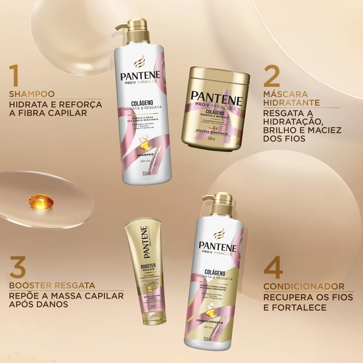 Shampoo Colágeno Hidrata e Resgata 2