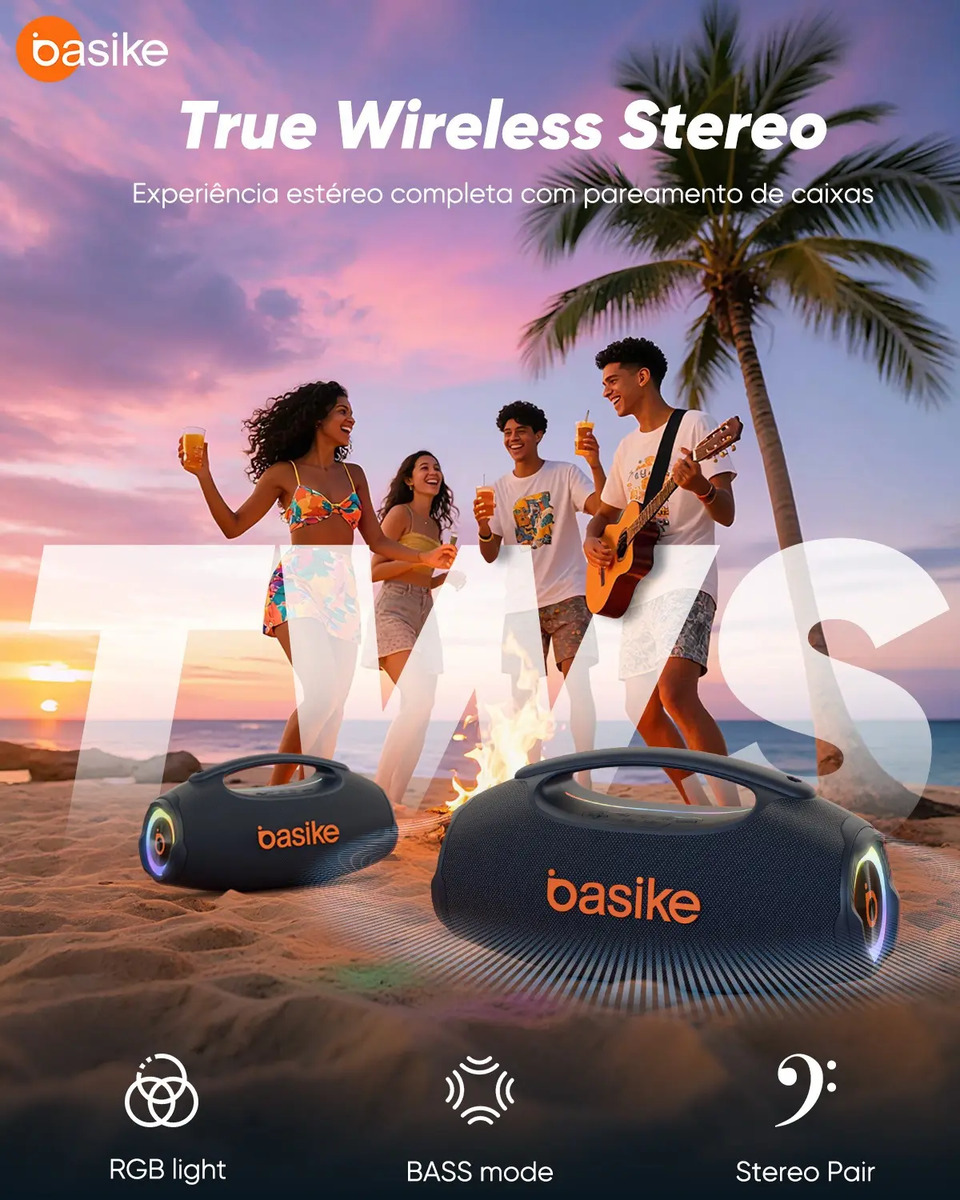 Caixa de Som Basike Boombox 4