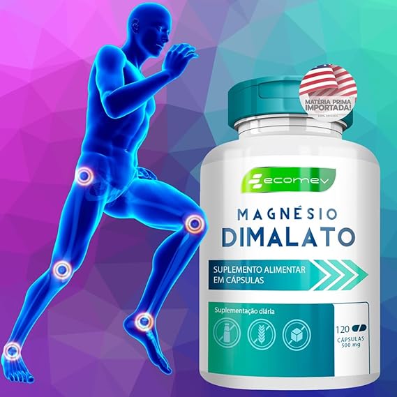Magnésio Dimalato 500 mg 120 Cápsulas 2