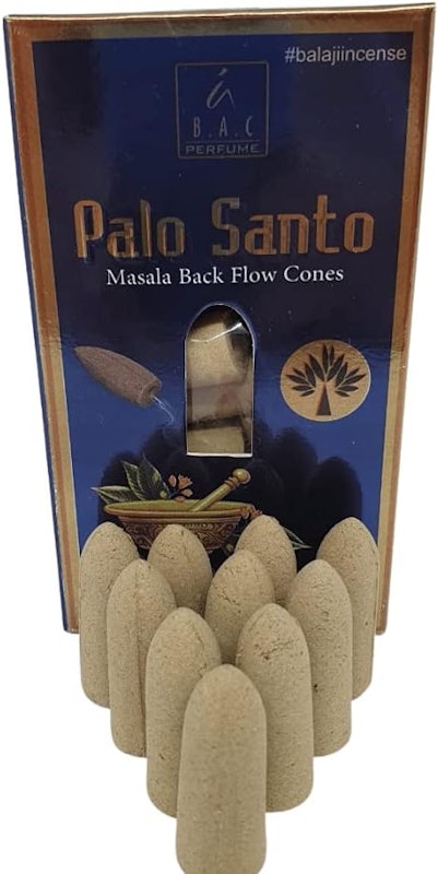 10 Incensos Cone/Cascata Indiano - Palo Santo Masala Balaji 2