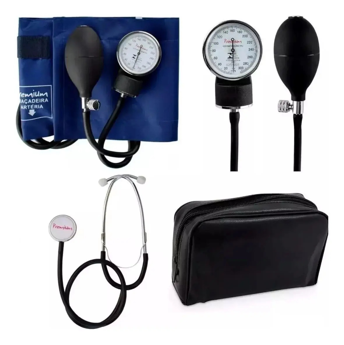 Aparelho de Pressão com Estetoscópio Premium G-Tech 3