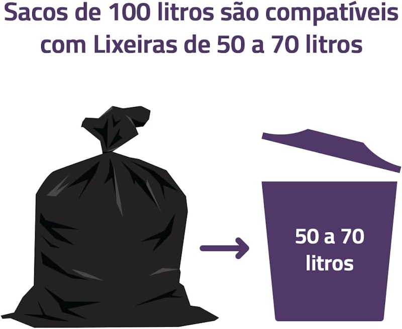 Saco de Lixo Super Resistente Pacote 100 4