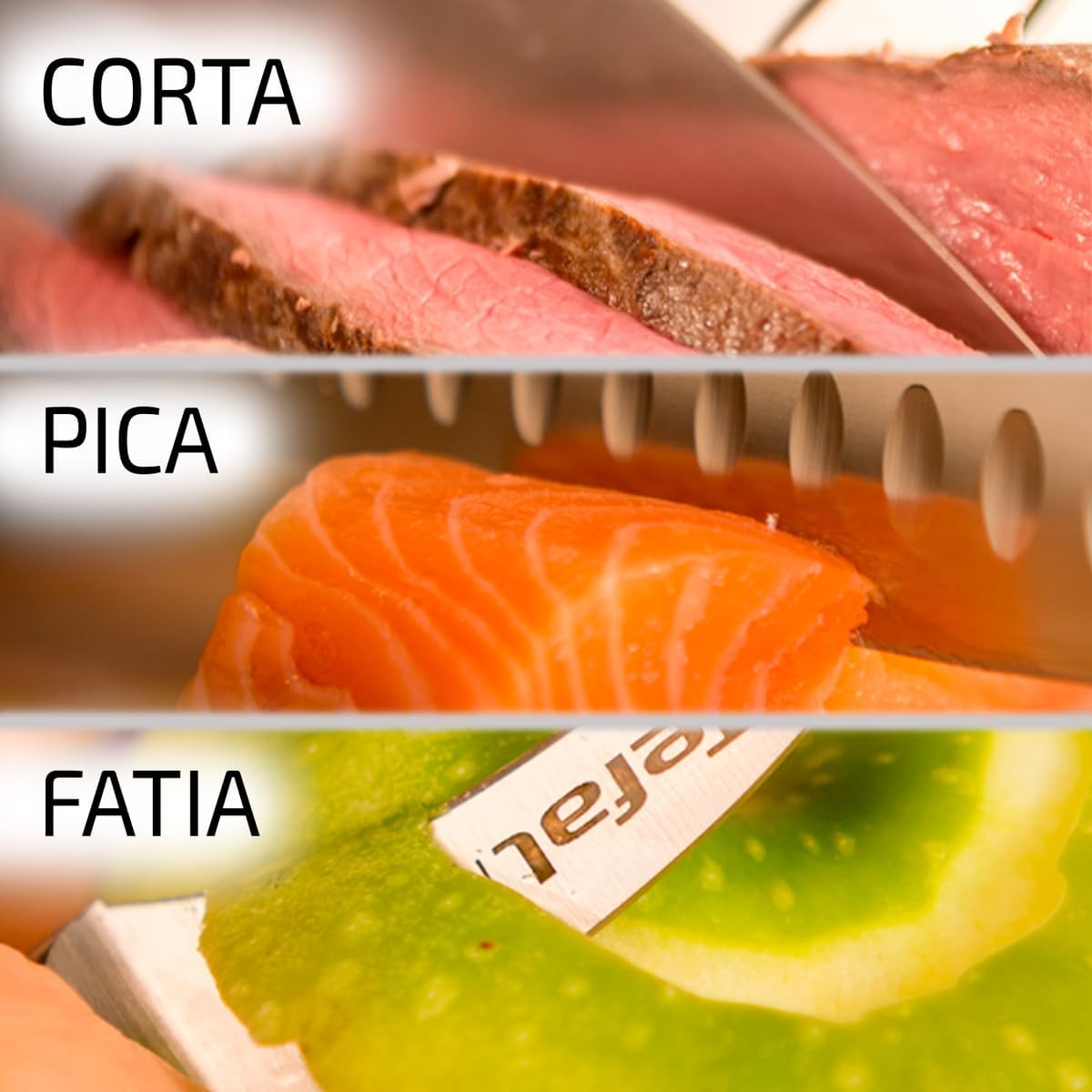 Faca Chef Aço Inox Tefal 20 cm Ice Force 4