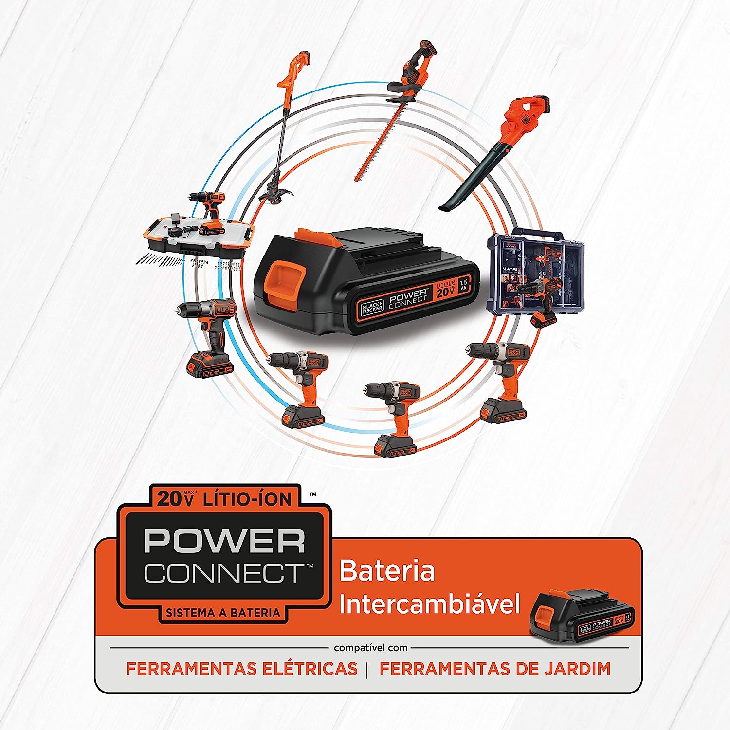 Aparador de Grama 10" sem Fio BLACK+DECKER 3