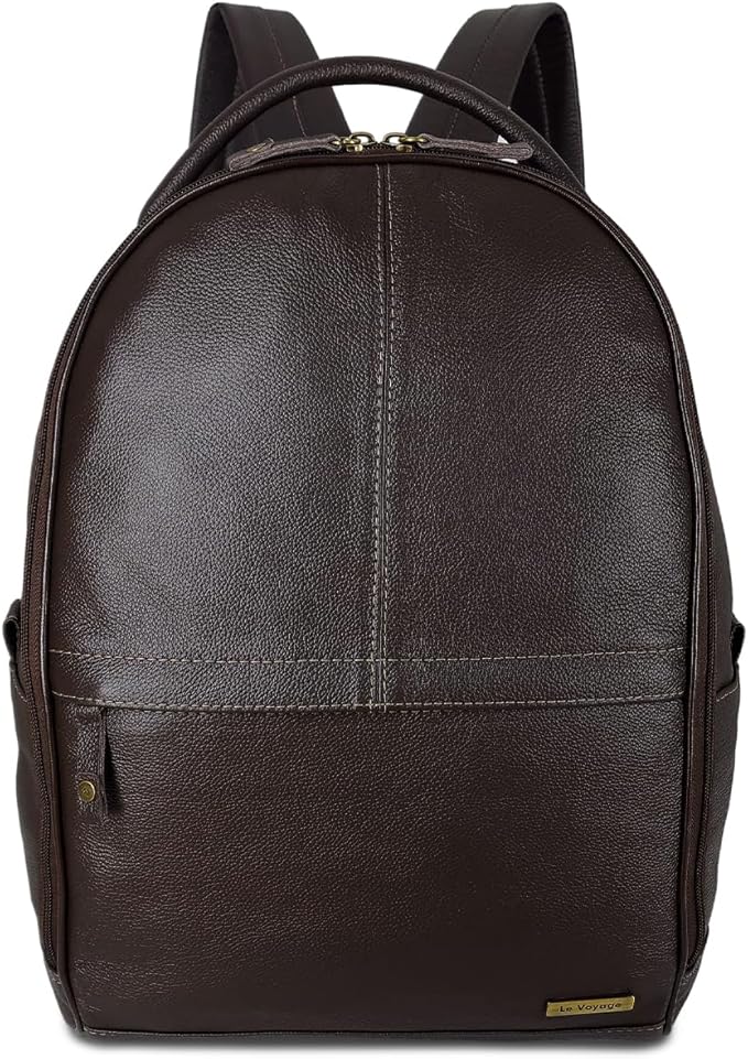 Mochila Grande de Couro com Suporte para Notebook até 15,6'' 1