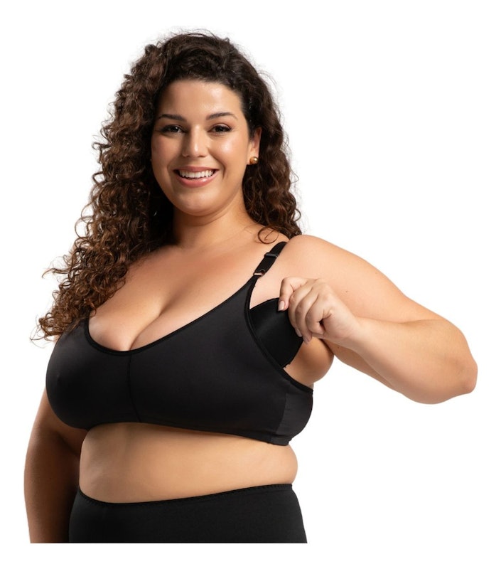Sutiã Pós-Mastectomia Plus Size para Usar com Prótese Microfibra Bege 5