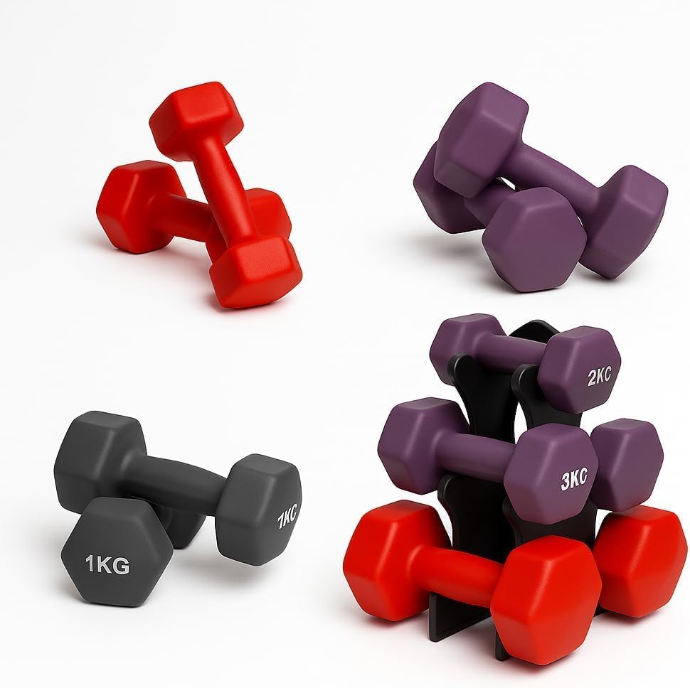 Kit de Halteres com Suporte 2