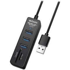 Hub Usb 3.0 5 em 1 USB 3.0/SD/TF