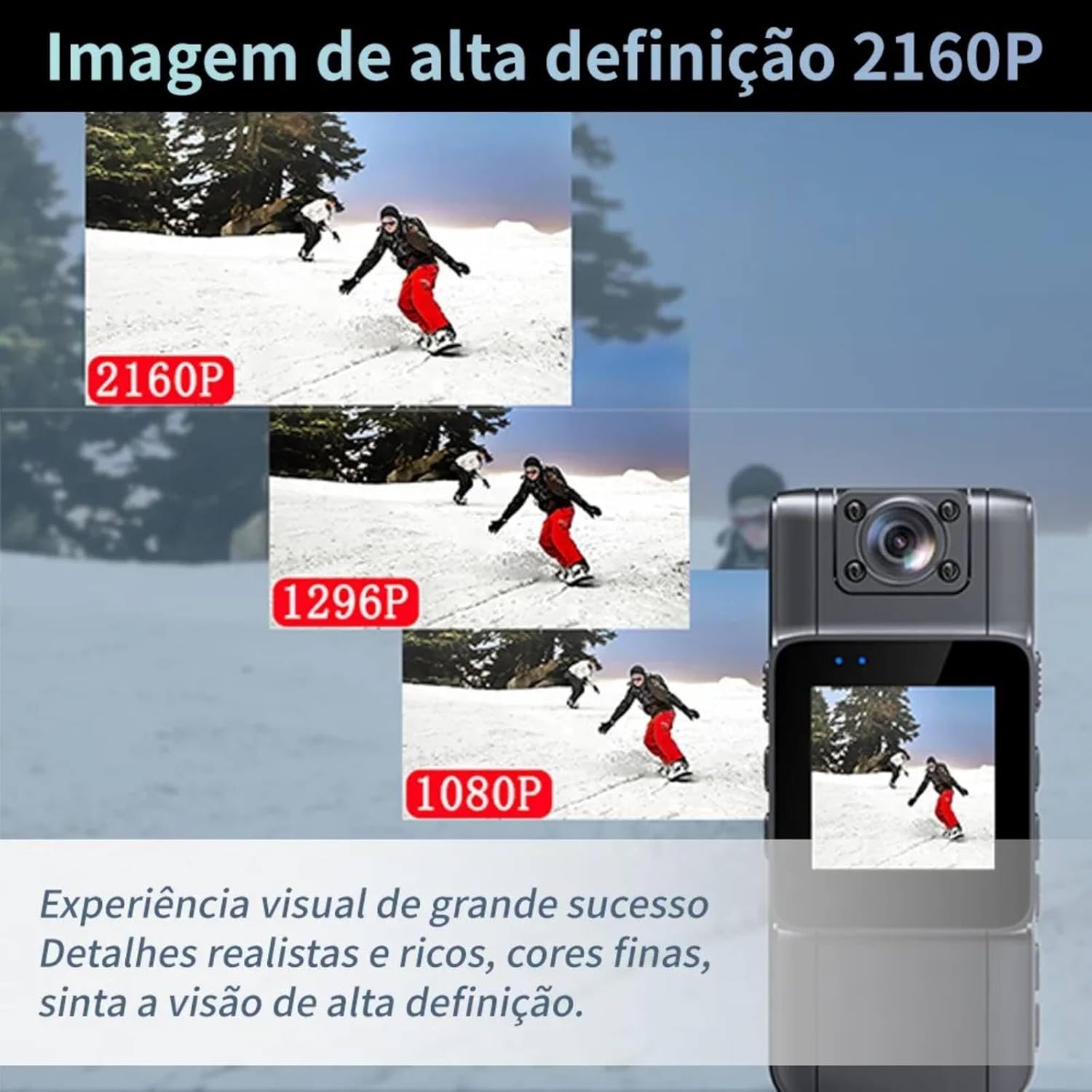 Mini Câmera Espiã com Tela Finyqbet 5