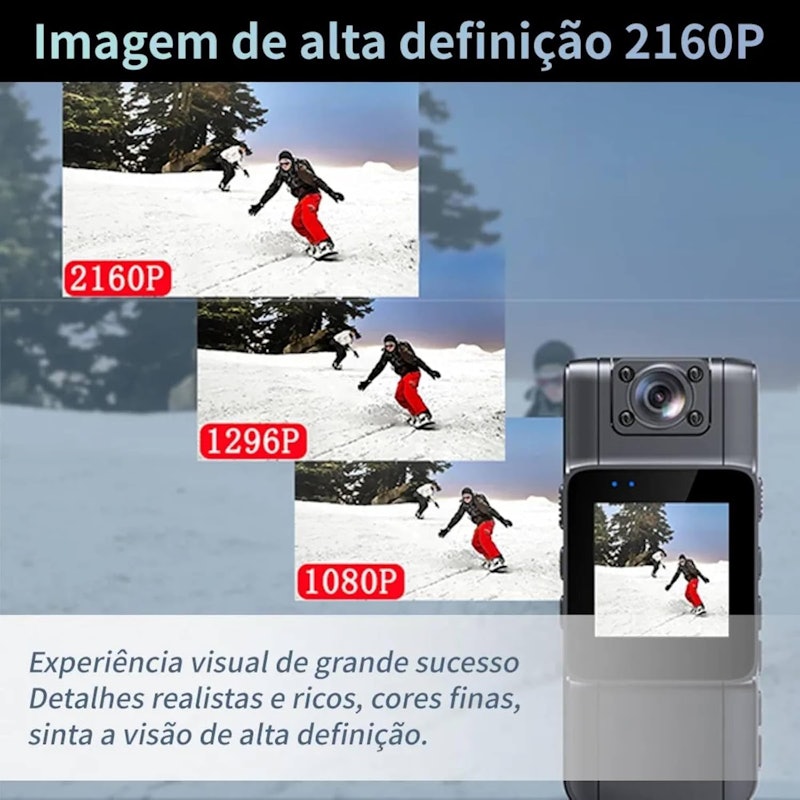 Mini Câmera Espiã com Tela Finyqbet 5