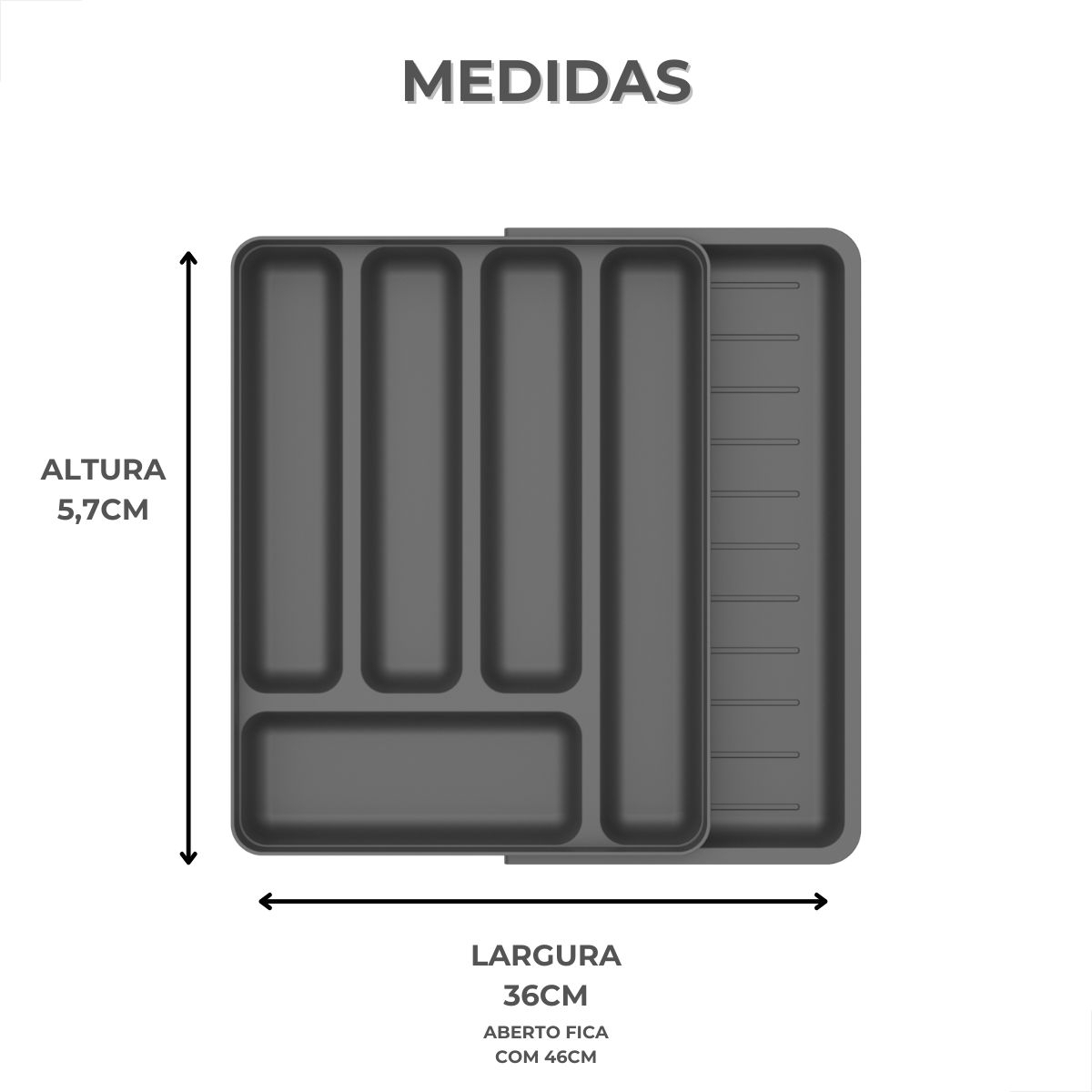 Organizador de Utensílios com Extensor Ou Linha Logic 5