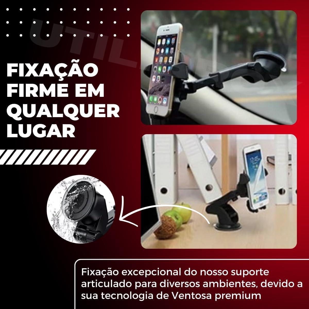 Suporte de Celular para Carro UTBRX 4