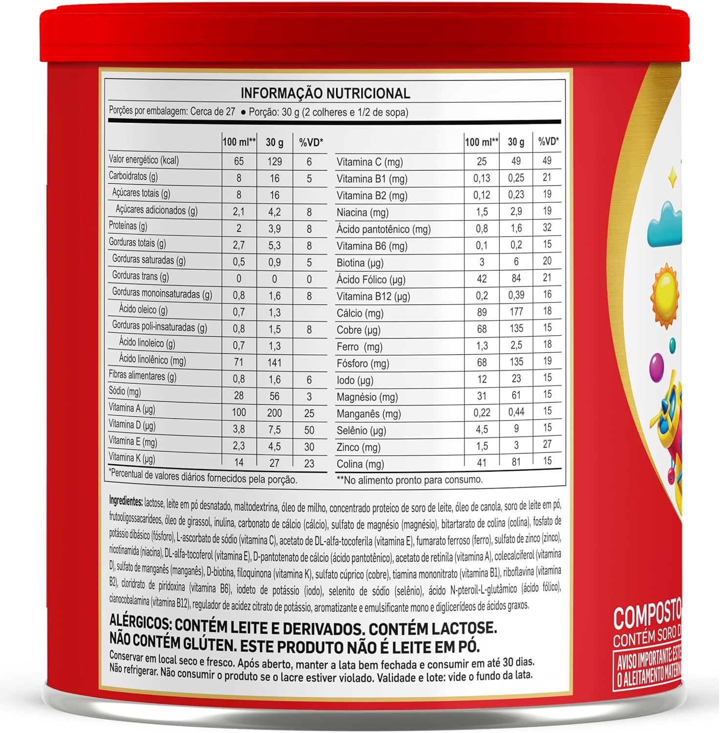 Composto Lácteo Piracanjuba Excellence Lata 800g 2