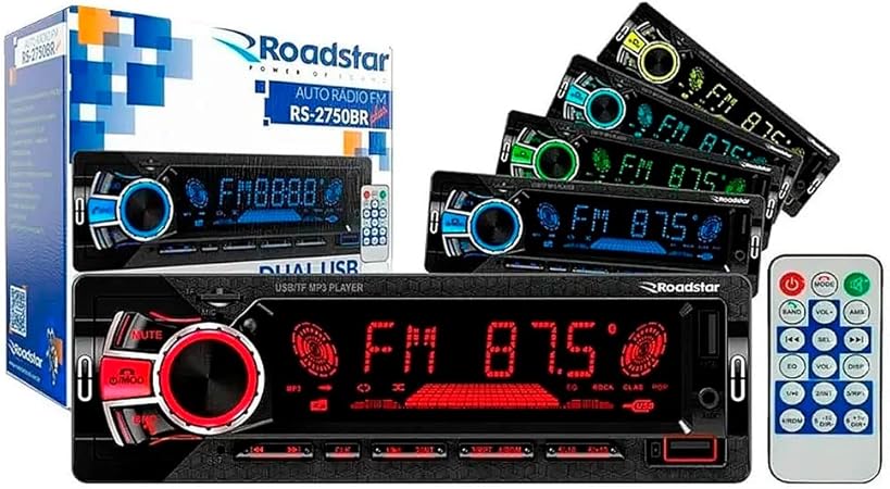 Auto Rádio FM RS-2750BR Plus 3