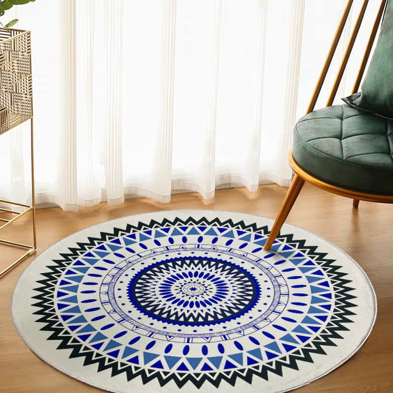 Tapete Redondo Estampa Mandala para Quarto ou Sala 1