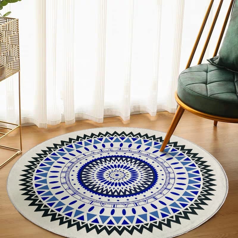 Tapete Redondo Estampa Mandala para Quarto ou Sala 1
