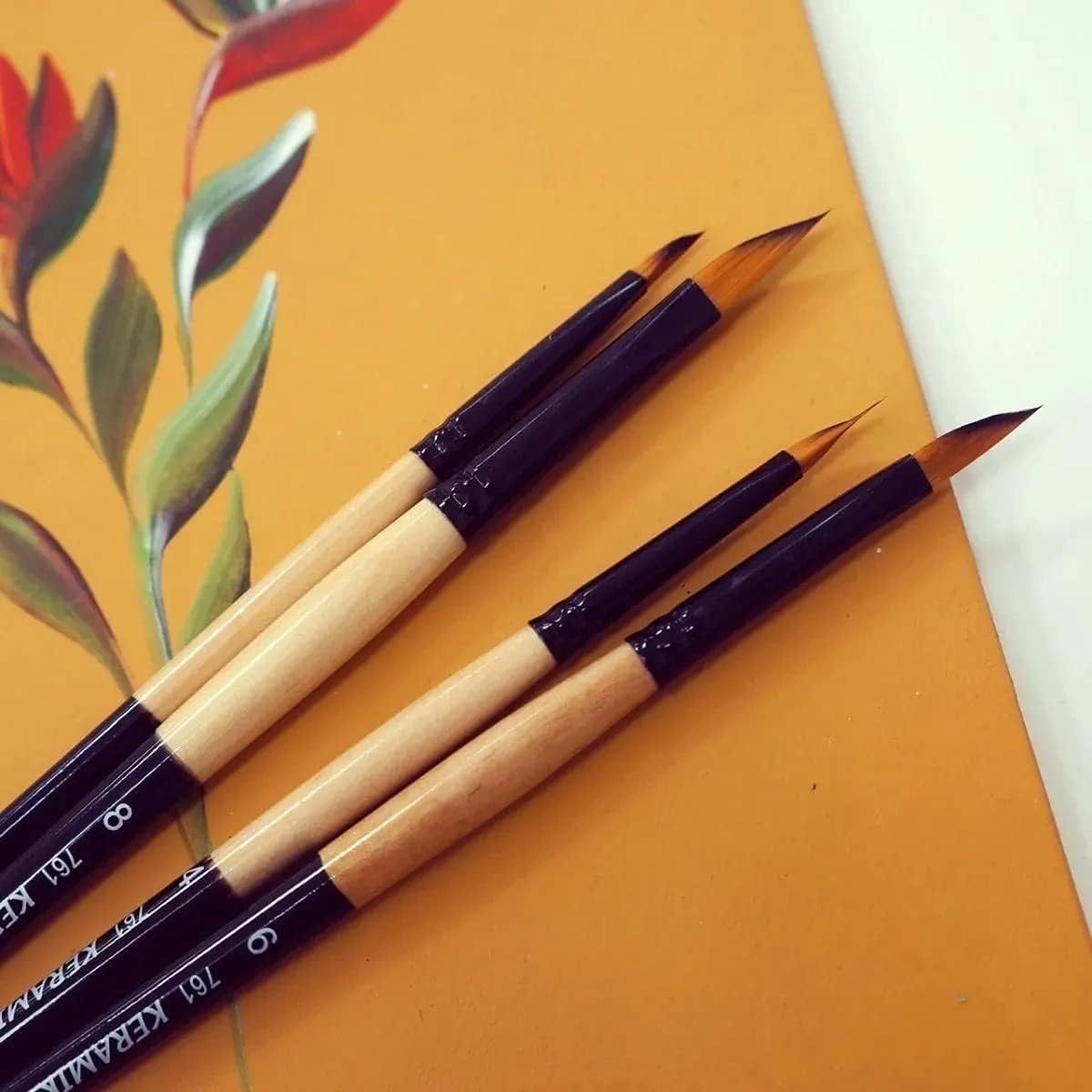 Kit Pincéis Aquarela Keramik Wedge 2