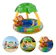WELLMIX Piscina Infantil Redonda Inflável c/ Cobertura 53 L Macaquinho 1