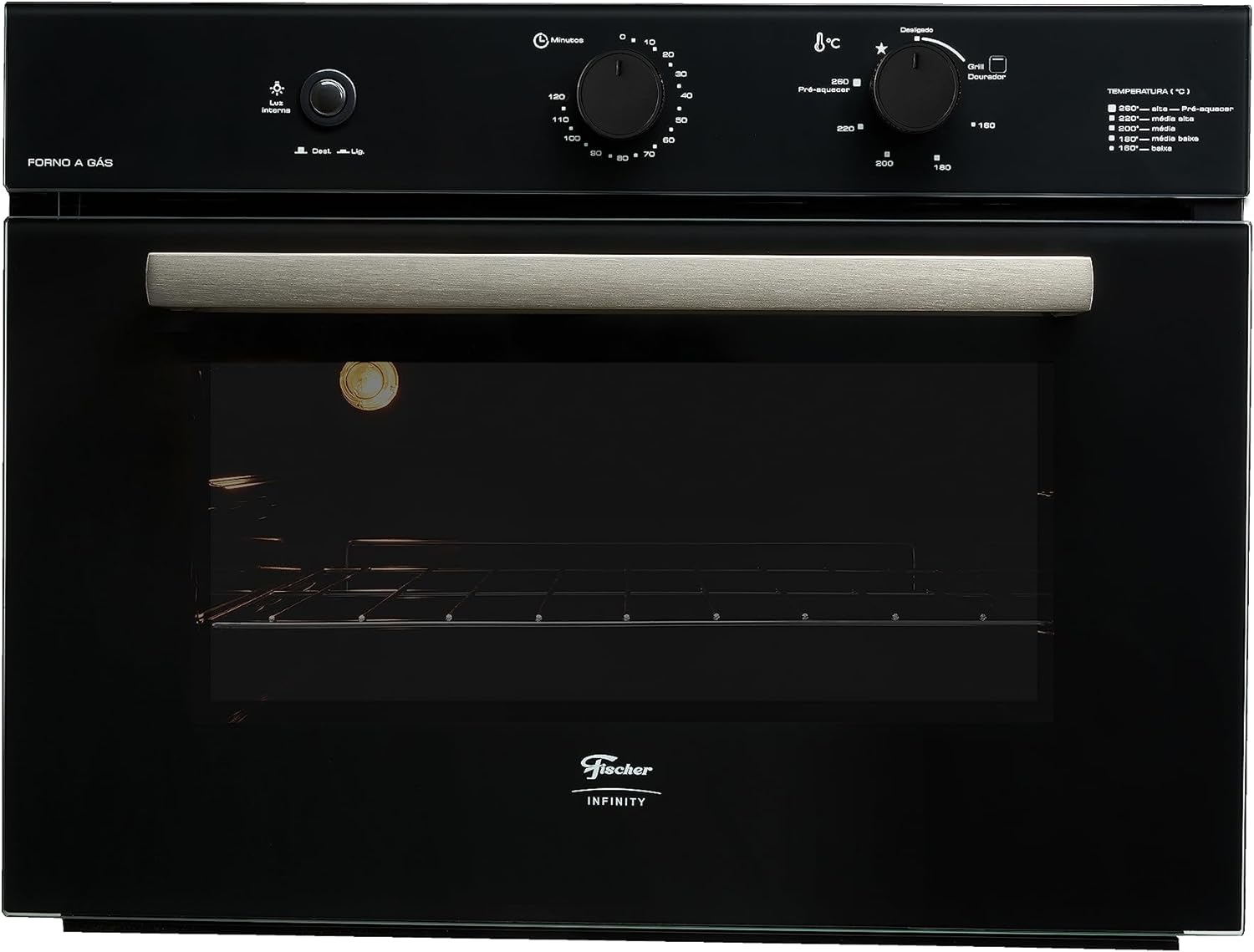 Forno a Gás de Embutir Fischer Infinity 50 L 1