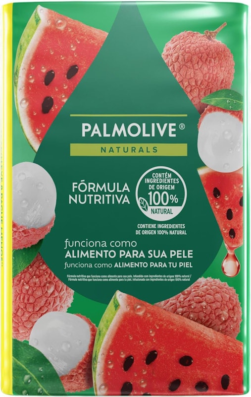 Sabonete em Barra Naturals Hidratação Refrescante com Melancia e Lichia 2
