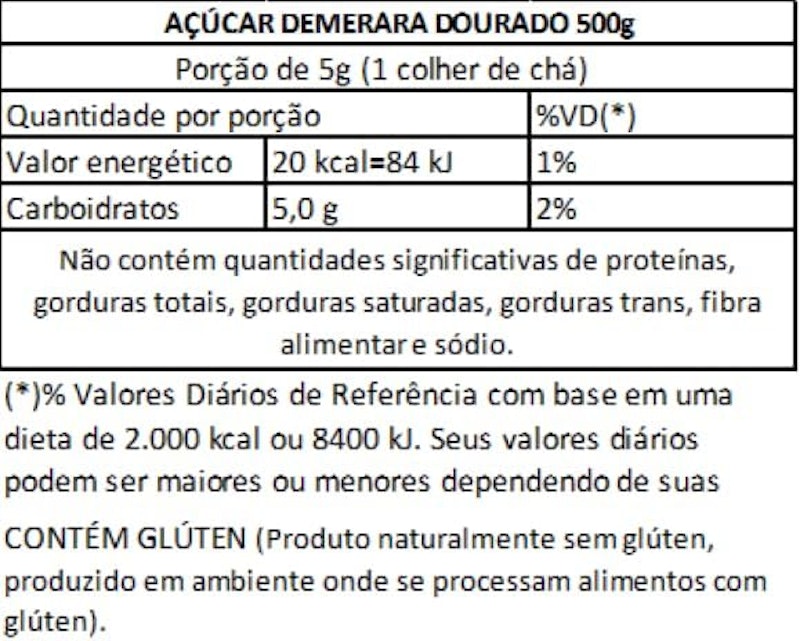 Açúcar Demerara Dourado Grings (500 g) 2