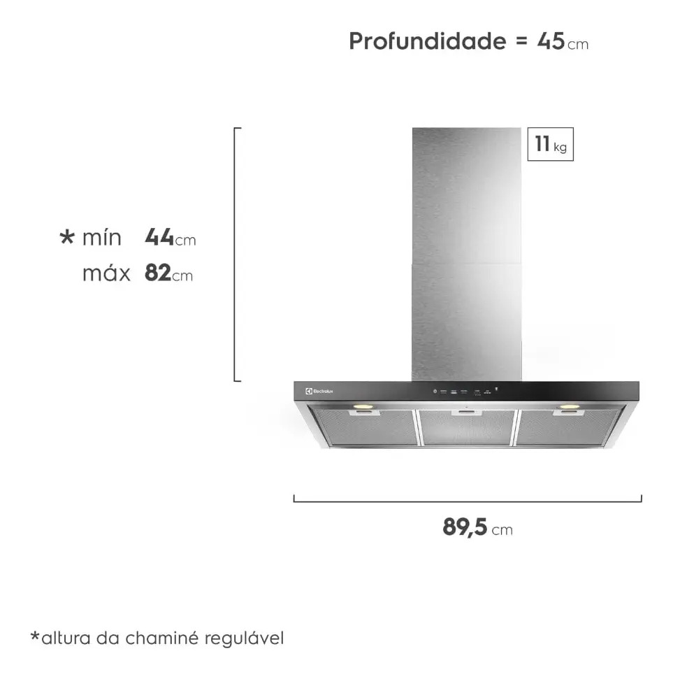 Coifa de Parede Electrolux 90 cm Inox Experience 3