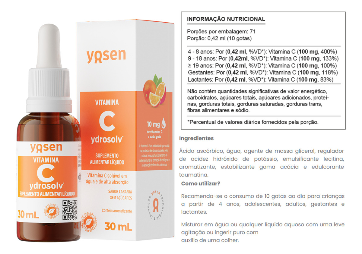 Vitamina C Ydrosolv 3