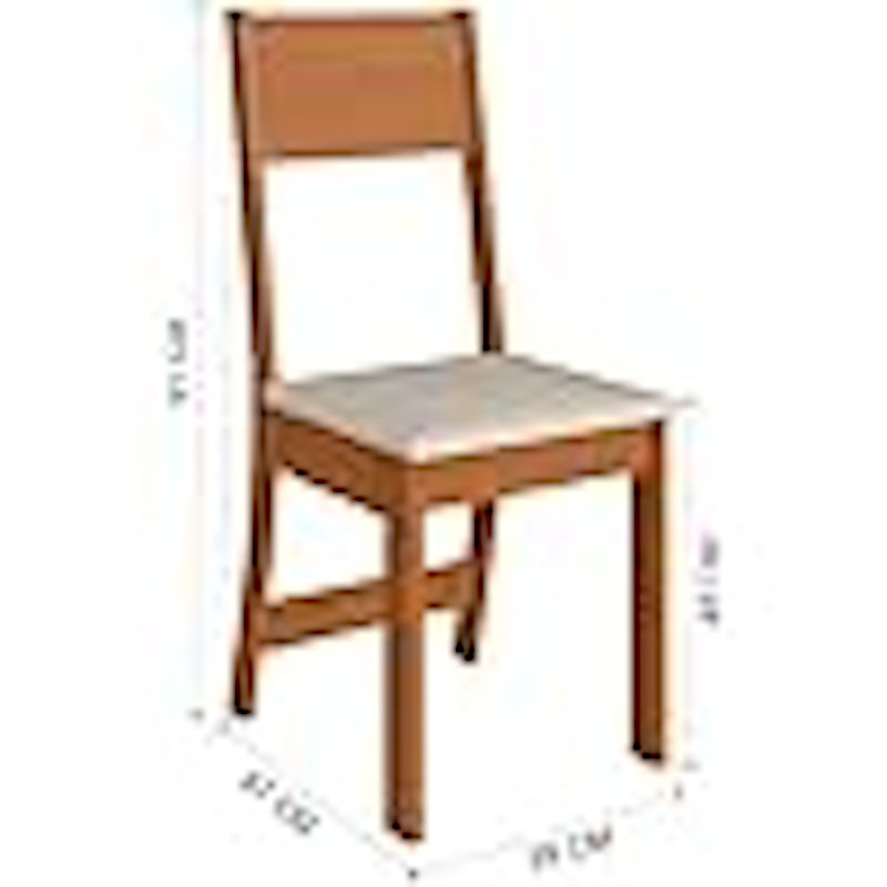 Conjunto Sala de Jantar com 1 Mesa e 6 Cadeiras Viena 5