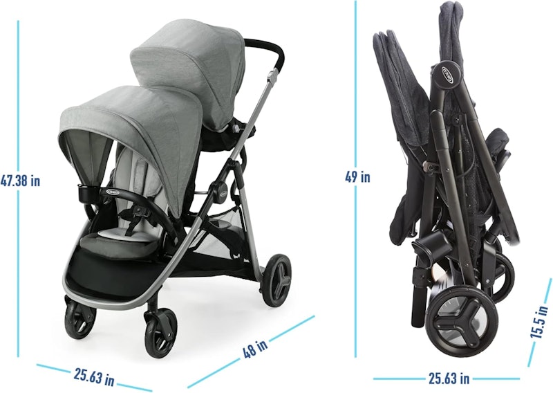 Carrinho de Bebê Duplo Graco Ready2Grow 2.0 3