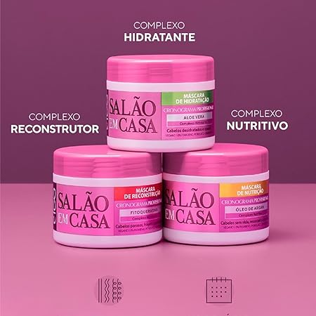 Kit Máscaras Cronograma Profissional 2