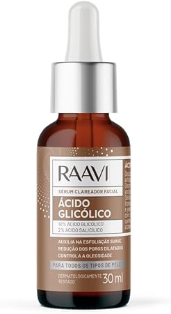 Sérum Clareador Facial Ácido Glicólico Raavi 1