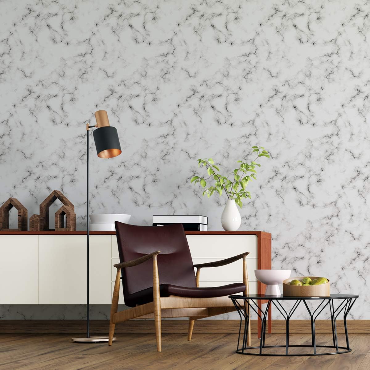 Papel de Parede Adesivo Mármore Carrara 3