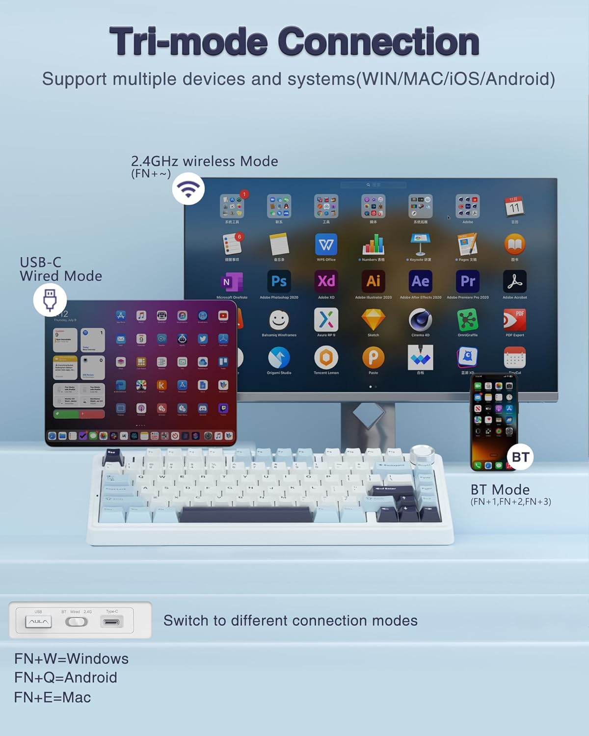 Teclado AULA F75 3