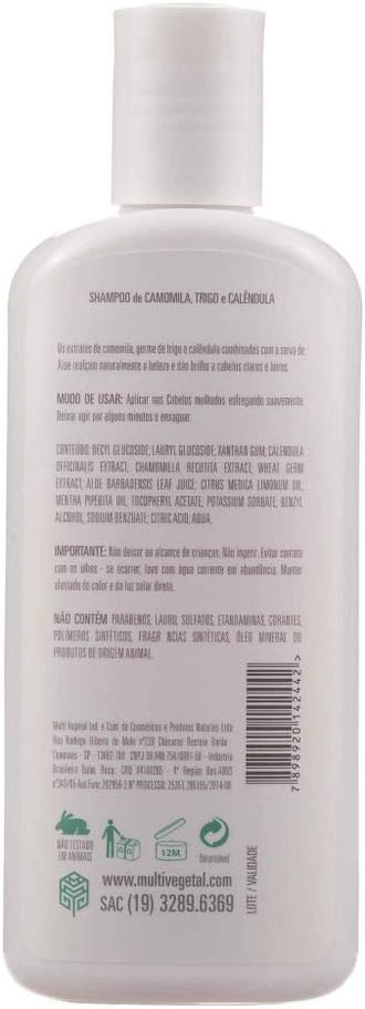Shampoo de Camomila e Calêndula – Cabelos Claros e Loiros 2