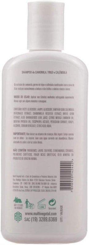 Shampoo de Camomila e Calêndula – Cabelos Claros e Loiros 2