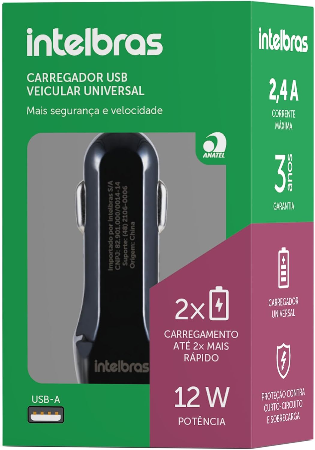 Carregador Veicular Universal USB 1