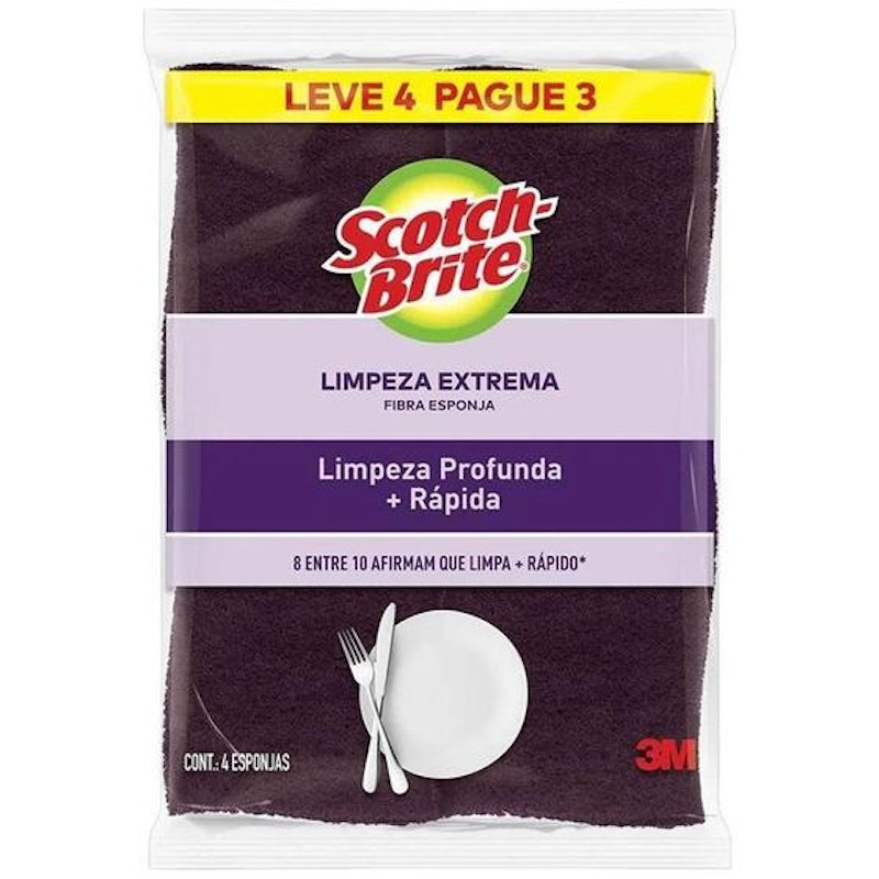 Esponja Limpeza Extrema 4 Unidades 1