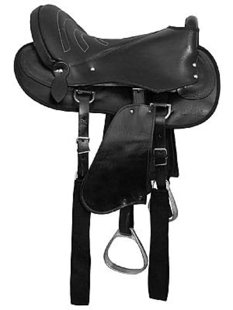 Sela para Cavalo Preta Selaria Marçal Australiana Tradicional 2