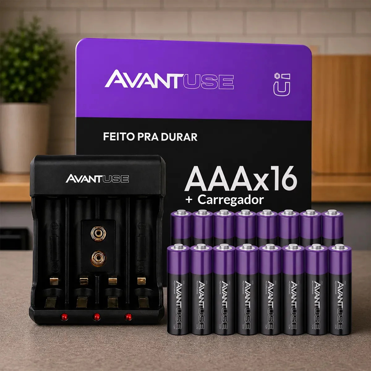 Pilha Recarregável AAA Avant Use 1
