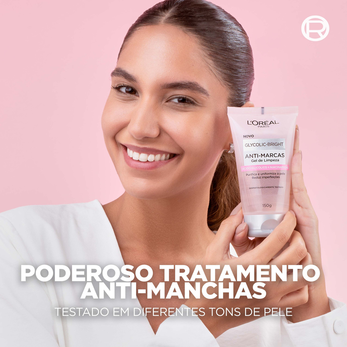 Gel de Limpeza Facial Antimarcas Glycolic Bright 5