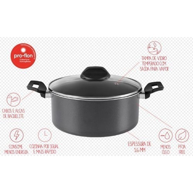 Caçarola Garlic Grafite 2