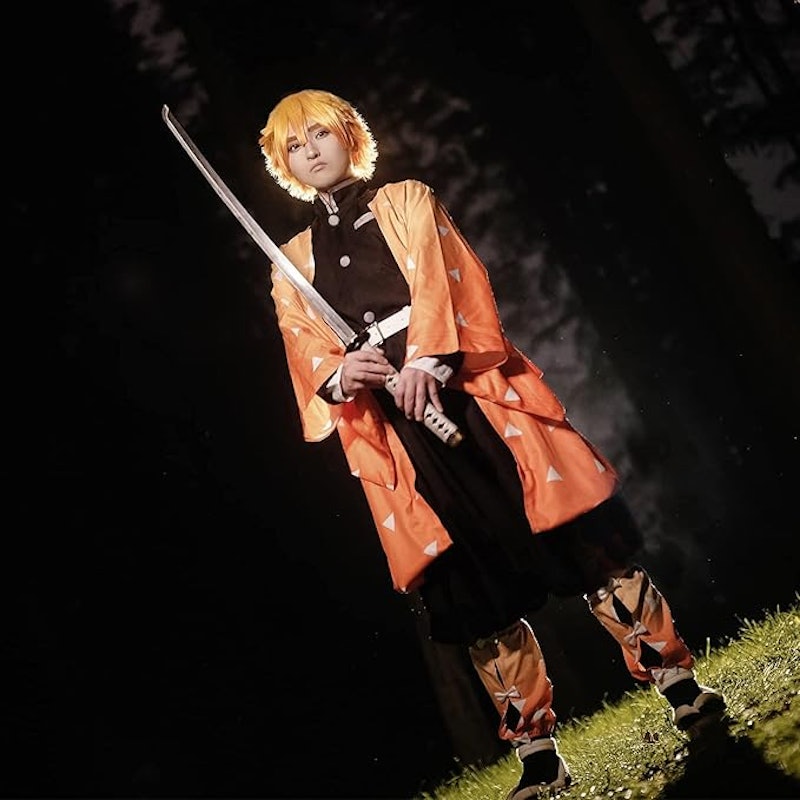 Fantasia Tanjirou Zenitsu Giyuu Cosplay 5